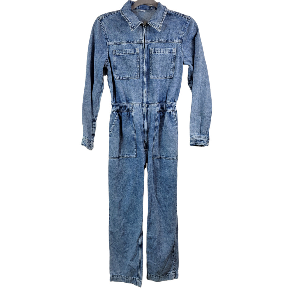 H&M Blue Denim Jumpsuit